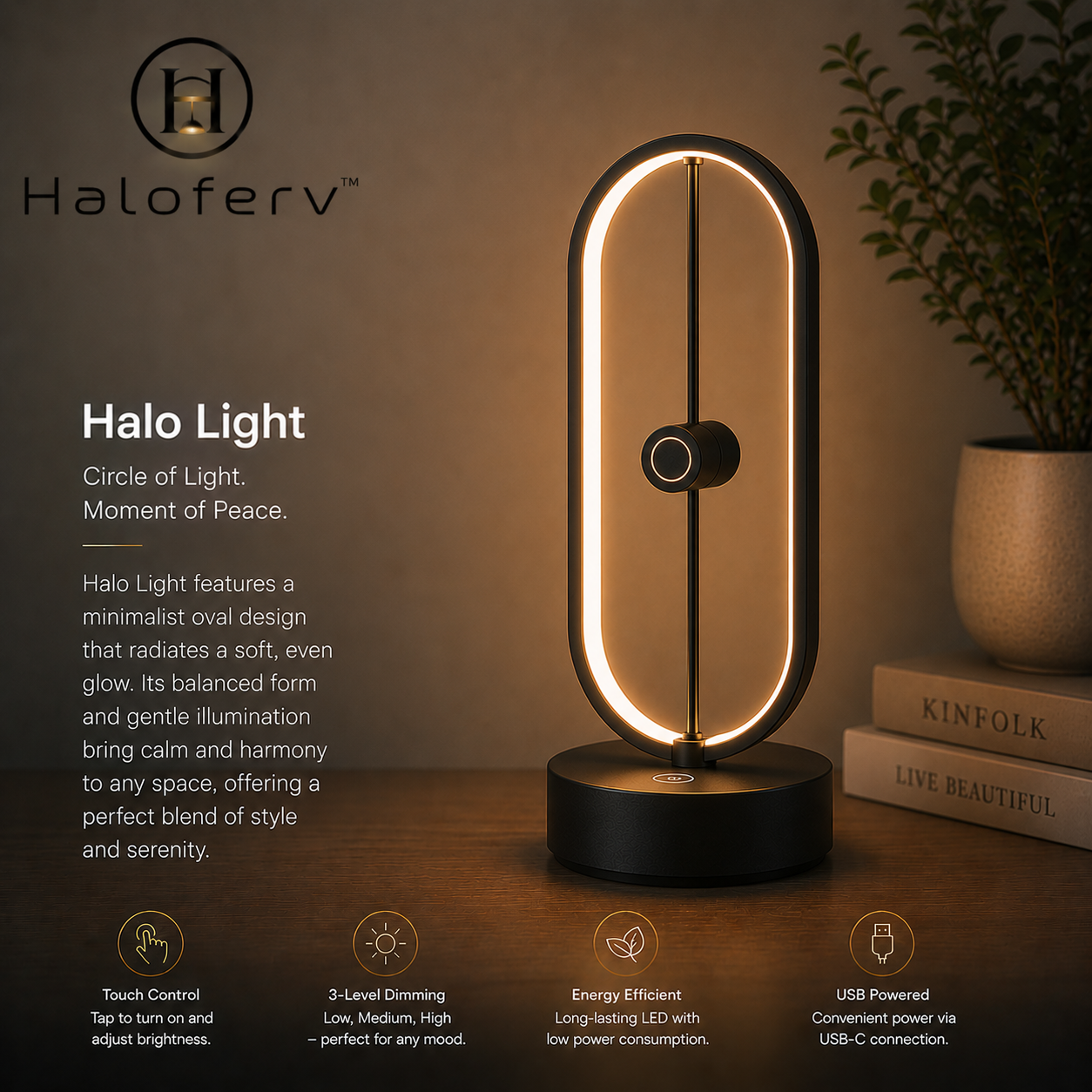 Haloferv™ HaloPulse Orbit Light