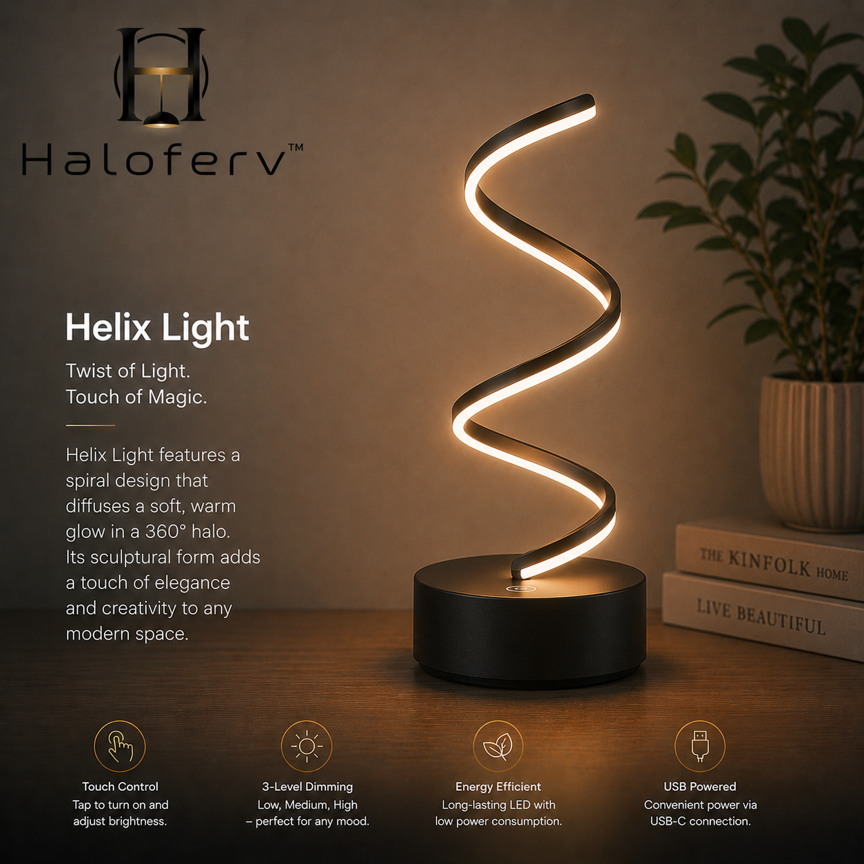Haloferv™ HelixNova S-Line Ambient Lamp